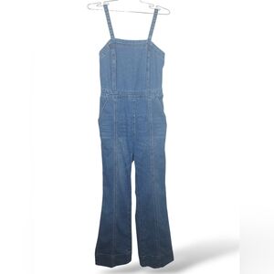 SINCERELY JULES: Rutched Back Denim Maxi Romper